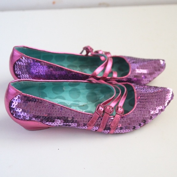 Irregular Choice Fuchsia glitter size 8 - Picture 4 of 8